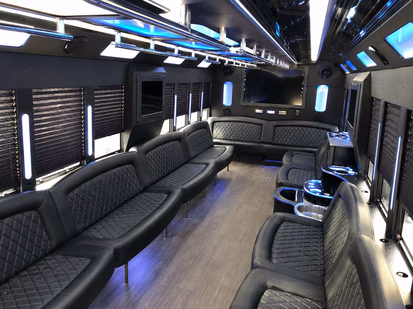 cathedral city night on town party bus rental