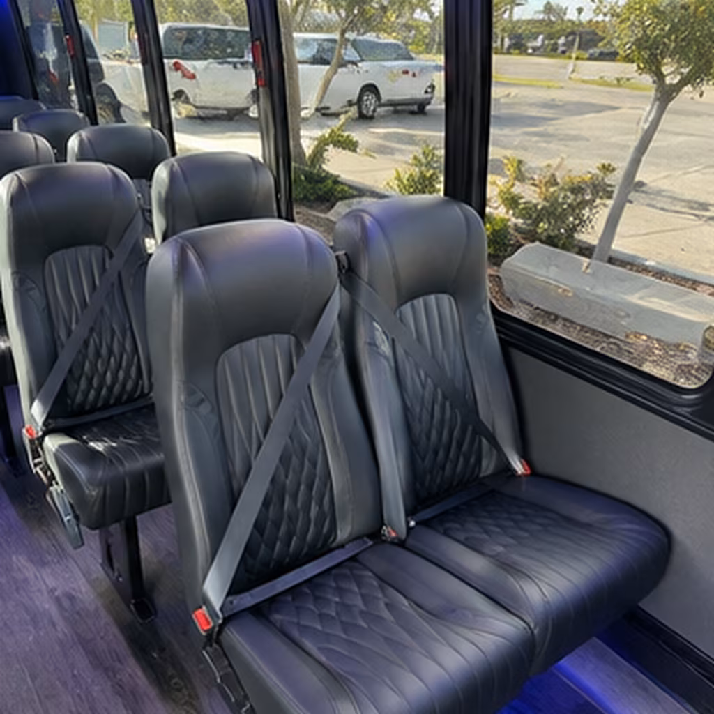 cathedral city wedding transportation onboard seating