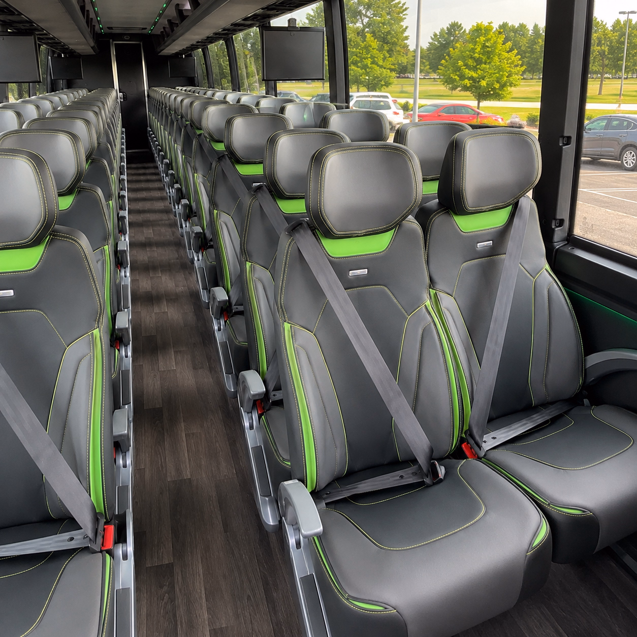 palm springs charter bus rental inside