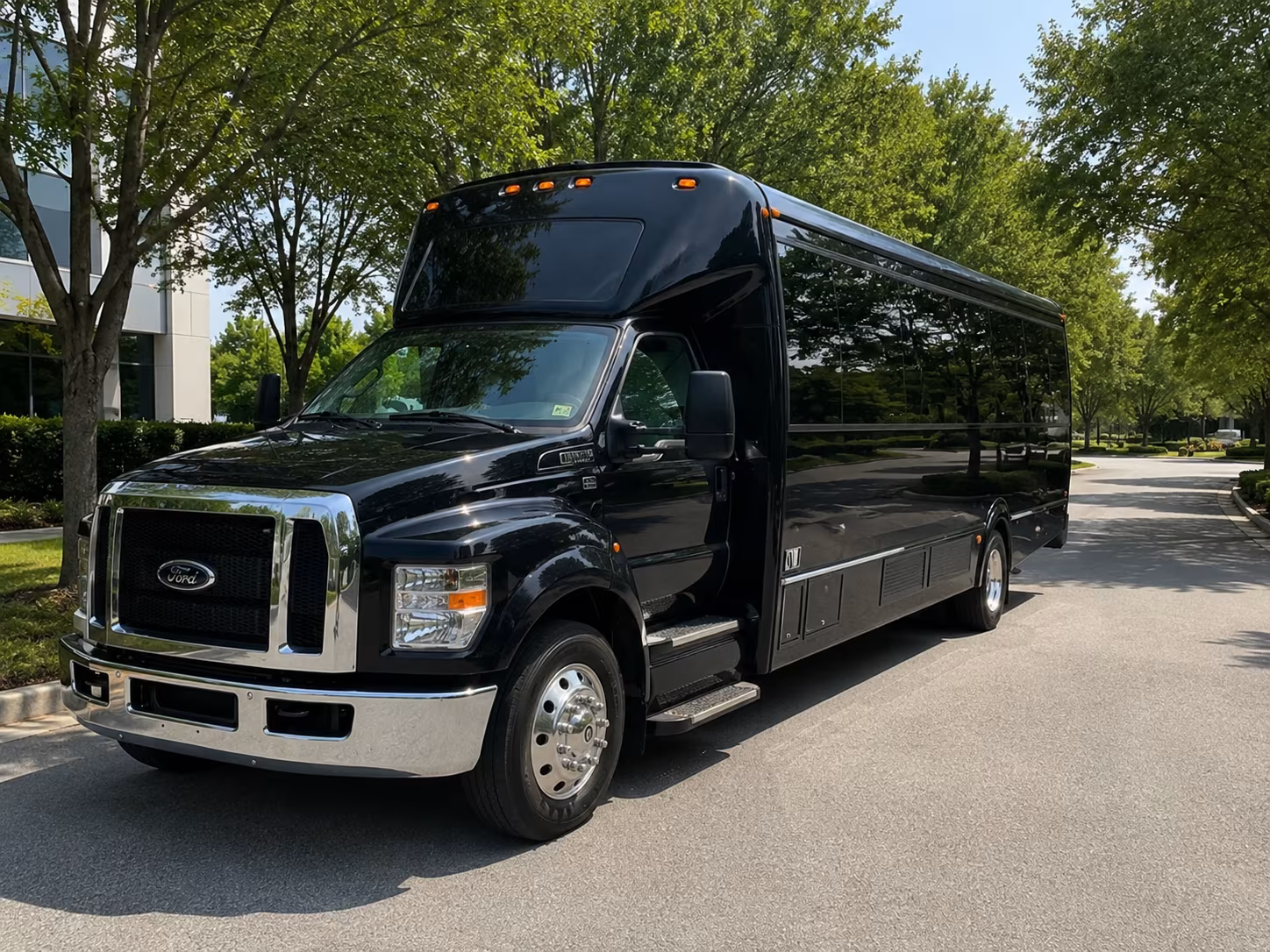start your wedding day right with a stylish party bus or sprinter limo for the wedding party