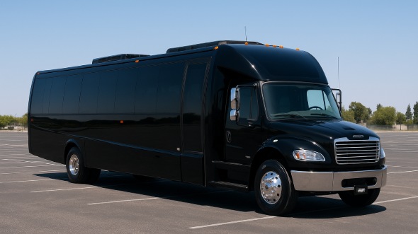 Exterior of Charter Bus Company Cathedral City's 35 Passenger Minibus in Cathedral City