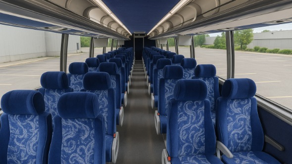 Interior of Charter Bus Company Cathedral City's 54 Passenger Charter Bus in Cathedral City
