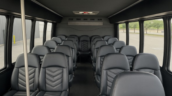 cathedral city 20 passenger minibus inside