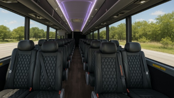 cathedral city 25 passenger minibus inside