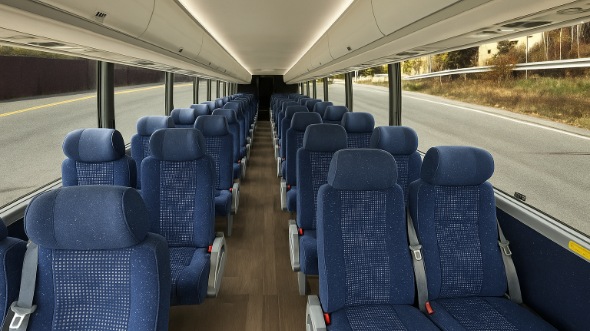 cathedral city 28 passenger minibus inside