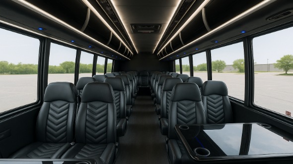 cathedral city 30 passenger minibus inside